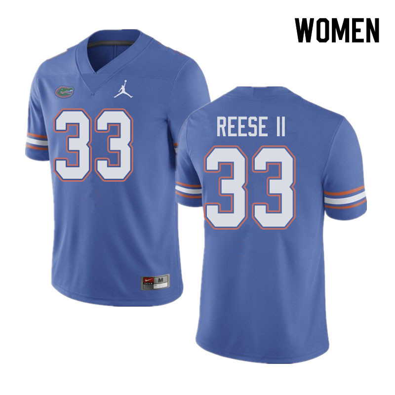 Jordan Brand Women #33 David Reese II Florida Gators College Football Jerseys Sale-Blue
